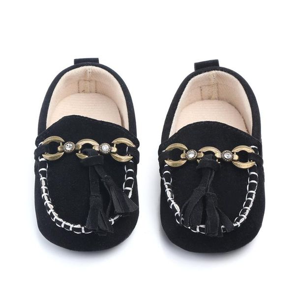 

baby soft leather rubber sole shoes classic toddlers moccasins anti slip first walkers boys girls born crib