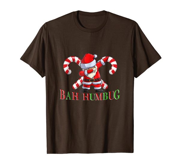 

Bah Humbug Santa Candy Cane Glasses Anti Xmas Hate T-Shirt, Mainly pictures