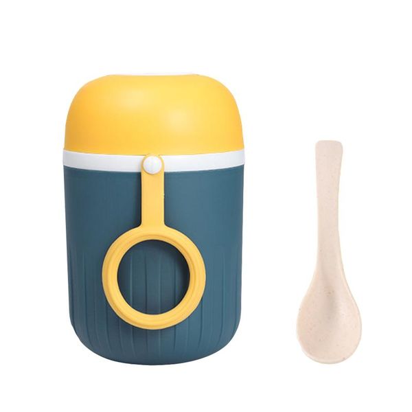 

water bottles 450ml coffee tea insulated with spoon vacuum flask easy clean gift students home office bottle portable double layer