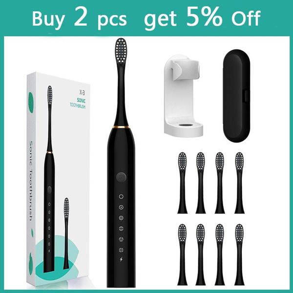 

sonic electric toothbrush powerful ultrasonic usb rechargeable tooth brush smart