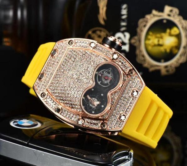 

mens women watch full diamond iced out strap designer watches quartz movement couple lovers clock wristwatch, Slivery;brown