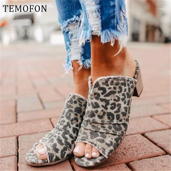 

dress shoes temofon fashion women summer sandals chunky heels ladies peep toe big size roman square female hvt118511, Black