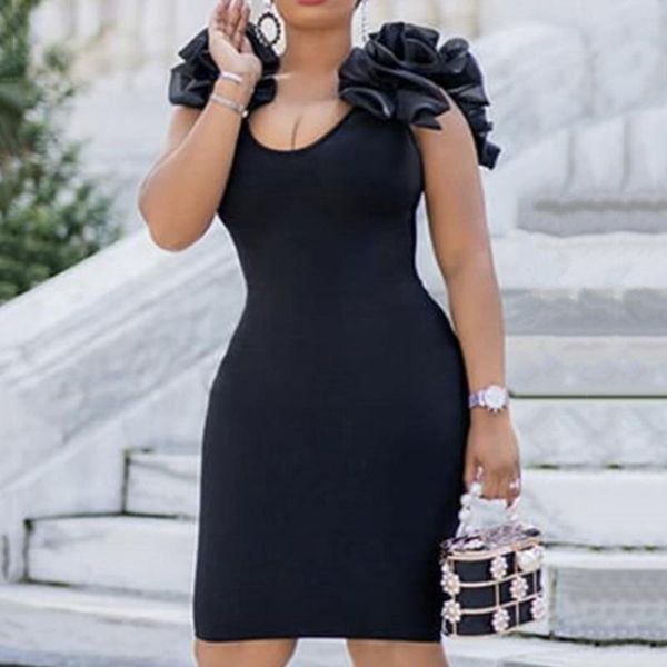 

casual dresses women short party little black bodycon sleeveless slim fit african ladies summer clothes night club mini zig2, Black;gray