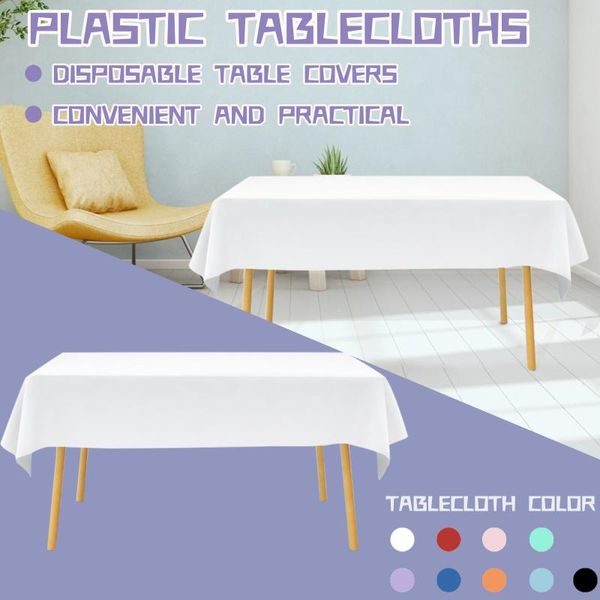 

disposable table covers plastic tablecloths party weddings outdoor cover birthday cloth decor tablecloth 54*108cm