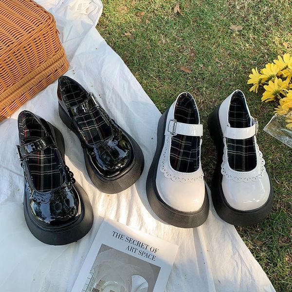 

slippers shoes women summer shallow platform pantofle med luxury slides soft flat 2021 designer pu patent leather rubber basic, Black
