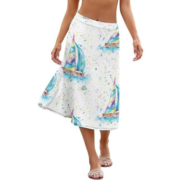

skirts beach skirt patterns day female spandex casual midi, Black