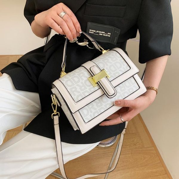 

shoulder bags yilian 2021 style one-shoulder bag small square advanced sense all-match inclined across women