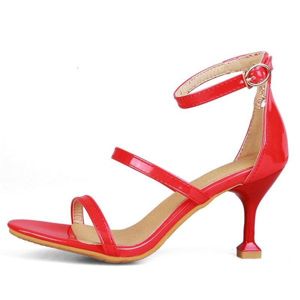 

sandals women high heel shoes woman heels gladiator pumps small plus size 33 - 40 41 42 43 44 45 47 48 yhmu, Black