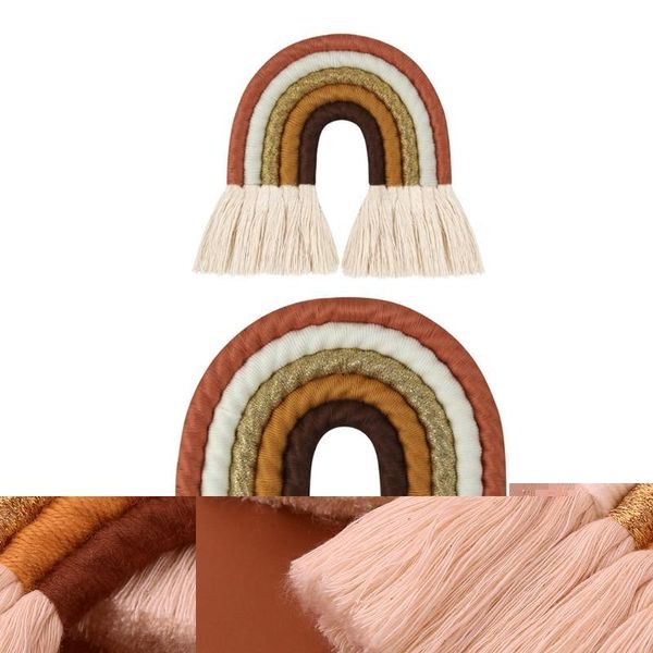 

decorative objects & figurines 5 layers nordic macrame rainbow wall decor for bedroom nursery baby kids rooms colorful tapestry rope woven t
