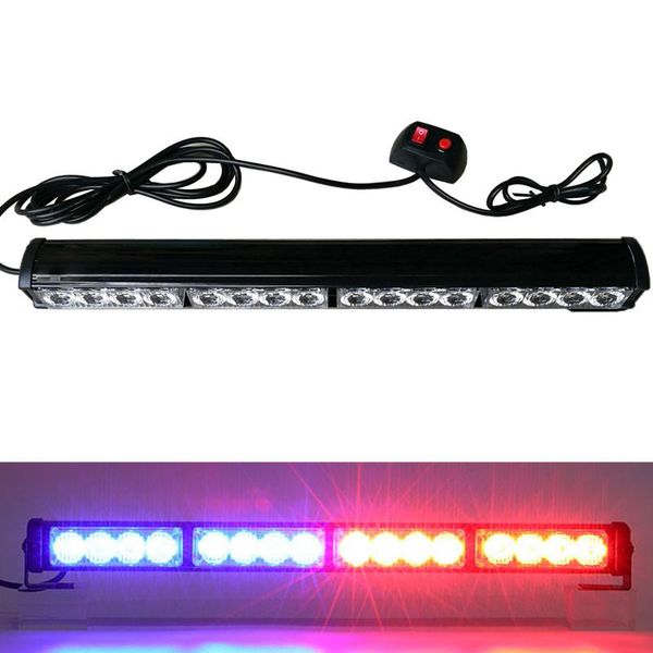 

emergency lights 12v red blue stroboscopes for car grille led flash lamp ambulance truck warning indicator signal strobe light