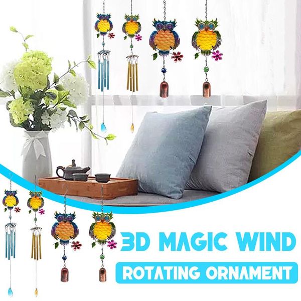 

decorative objects & figurines creative metal glass pain 3d three-dimensional iron crafts wind chimes wall decoration for kids outdoor garde