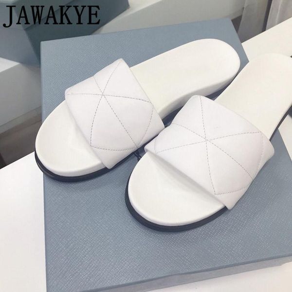 

flat platform leather flipflops beach shoes casual slip on slippers ladies mules women's white black outdoor