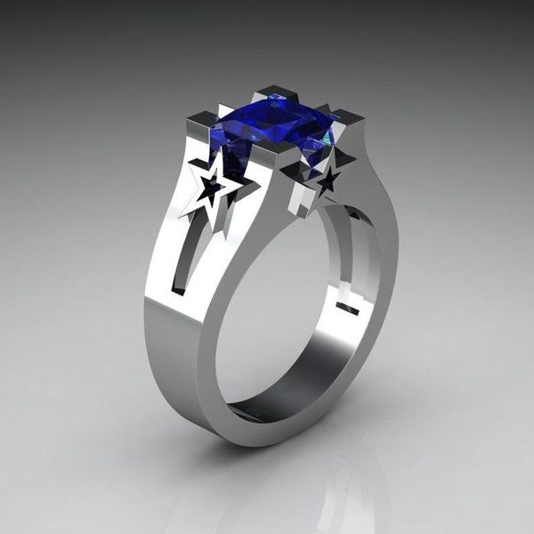 

wedding rings luxury plated gold inlaid engagement model ring, Slivery;golden
