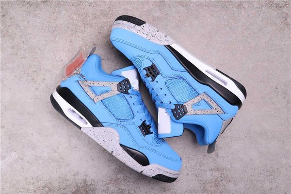

2021 jumpman 4 university blue basketball shoes cactus jack sail union luxurys designers men women trainers sneakers 36-47ruzm1ljp