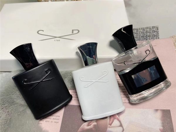 

in stock fashion men fragrance 3pcs set intense scent fragrant silver mountain aventus green irish 30ml*3 fast delivery