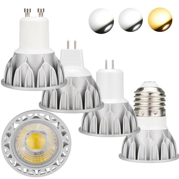 

bulbs dimmable 10w led cob spotlight gu10 mr16 e27 gu5.3 50w equivalent lamp 45 degree beam angle for home office decoration yz
