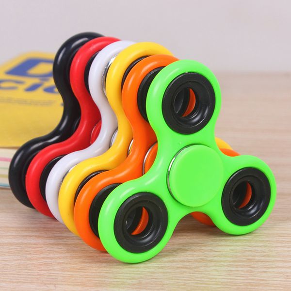 

20pcs gyro spinning pop it fidget toys anxiety ring abs fidget spinner edc spinner for autism adhd anti stress tri-spinner kids funny fidget