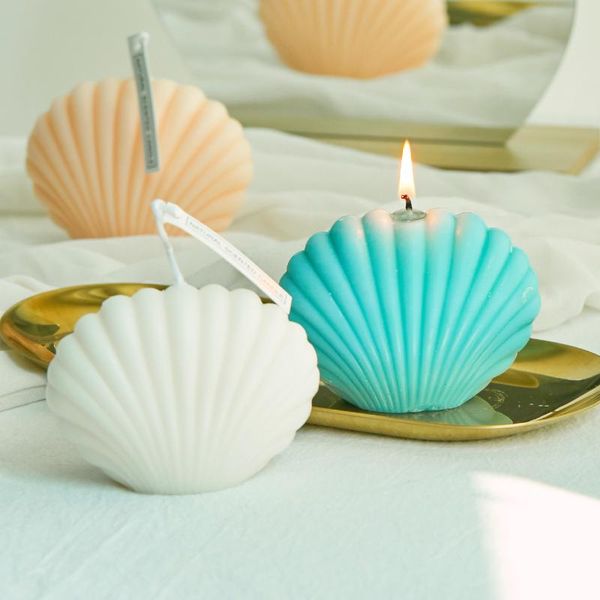 

candles shell candle home decoration birthday soy wax scented wedding pography 1pc