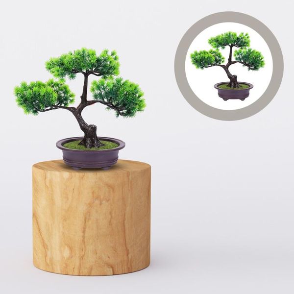 

simulation bonsai small potted artificial pine decoration ornament decorative flowers & wreaths