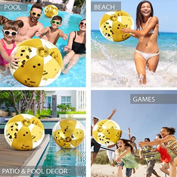 

pool & accessories children outdoor toys summer inflatable beach ball swimming toy water game sports party gift for kid