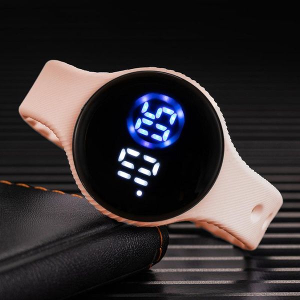 

wristwatches women's watches led digital watch for women girls ladies casual silicone sports wristwatch electronic clock, Slivery;brown