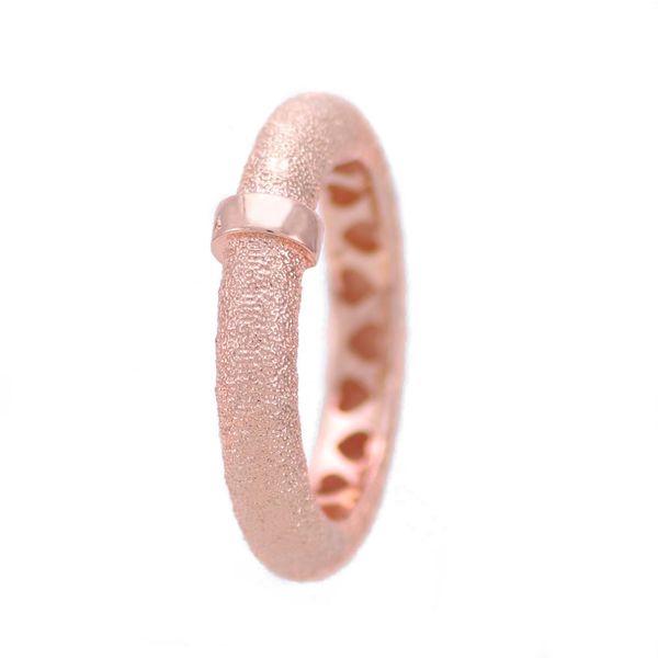 

ring fandi jewelry s925 sterling silver bright matte plated rose gold