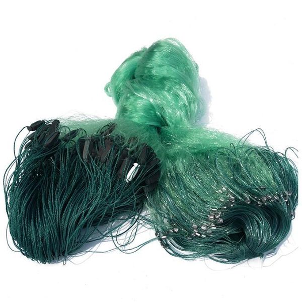 

layers fishing net monofilament gill network with float outdoor sport fish gillnet trap gear accessories