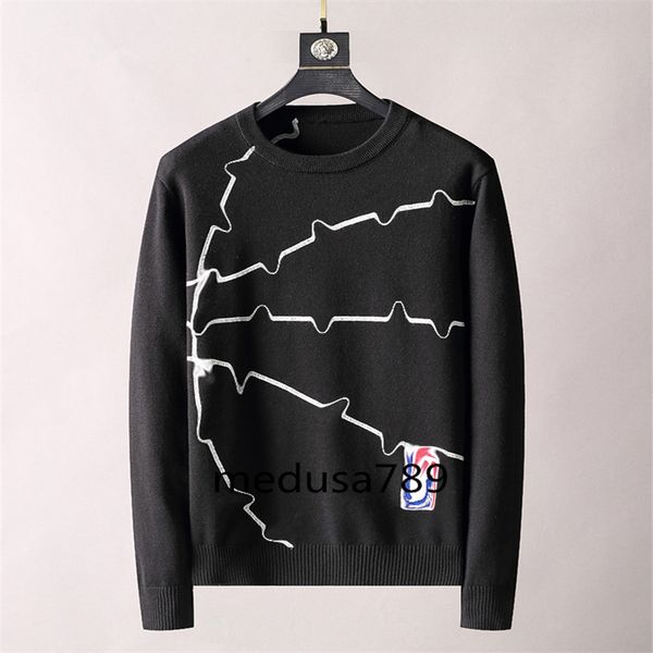 

2021 autumn designer sweater plus size knitting embroidery mens hoodies jumper pull homme men women long sleeve hoodie pullover fashion swea, White;black