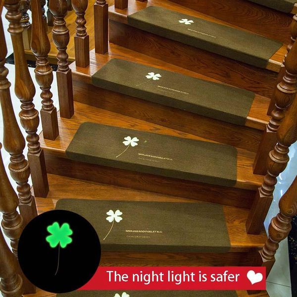 

carpets luminous soft variety pattern self-adhesive non-slip water absorption stair carpet mat protector rug for living room cover tapis