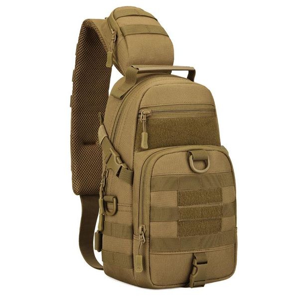 

tactical shoulder bag army military sling molle men's multicam fishing camping travel hiking crossbody backpack outdoor bags