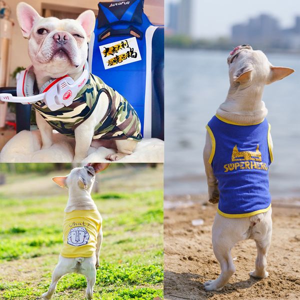 

dog clothing summer pet fadou bago yingdou keji t-shirt korean spring and