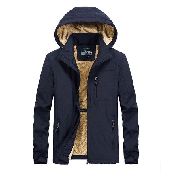 

large size 5xl 6xl men cotton padded velvet thick warm loose autumn winter coat windbreaker jacket men's jackets, Black;brown