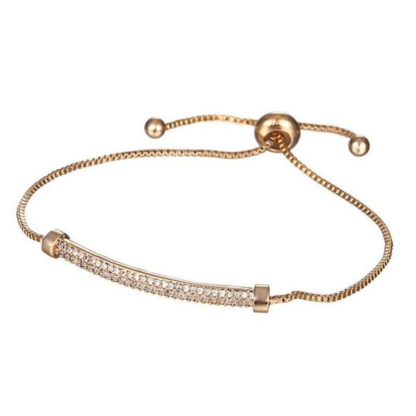 

link, chain exquisite fashion zircon bracelet, Black