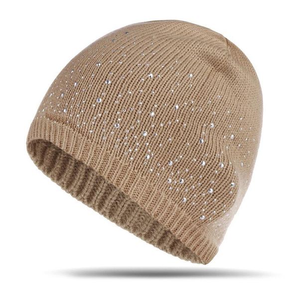 

beanies winter skullies hat women solid color knitted hats female caps soft keep warm ladies bonnet