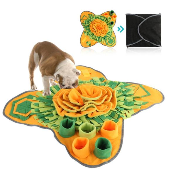 

kennels & pens pet dog sniffing mat puzzle toy snack feeding boring interactive game training blanket snuffle zm1