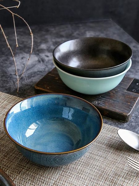 

bowls japanese creative ceramic large soup bowl rice ramen salad noodle tableware