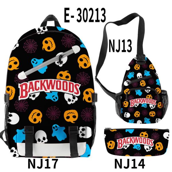 

school bags halloween backwoods cigars backpacks students boys girls pen bag travel sports