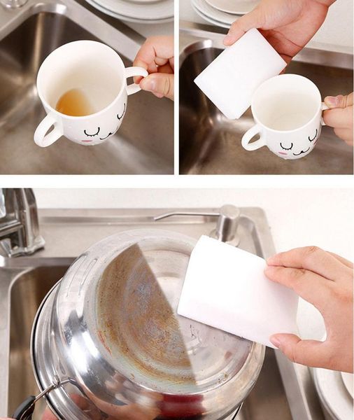 

cleaning cloths 35pcs magic melamine sponge white eraser kitchen office bathroom clean accessory dish 3.12