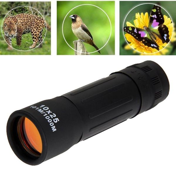 

telescope & binoculars super high power 10x25 portable hd optics bak4 night vision monocular quality eyepiece hunting camping e2