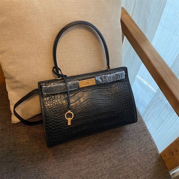 

purses new women's classic hand leisure simple bag crocodile diagonal bag 998