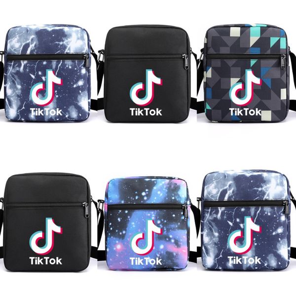 

tiktok purse tik tok crossbody fanny pack shoulder bags men teenages students messenger waist bag designers handbags sports travel shop tote, Black