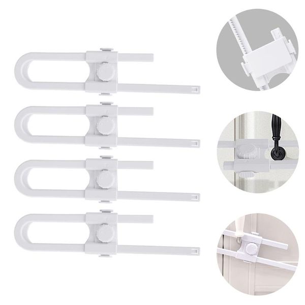 

bike locks 4 pcs u-shaped lock infant protective adjustable drawer for child