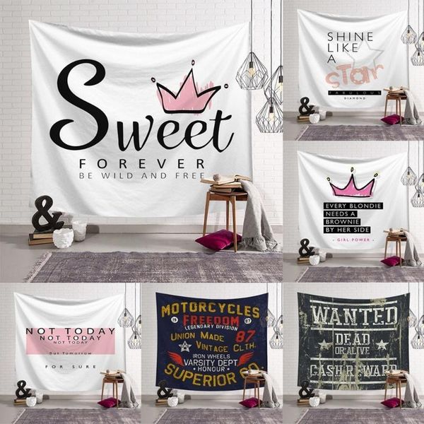 

tapestries text tapestry carpet rugs camping tent travel mattress sleeping pad rug blanket hippie home 180x230cm
