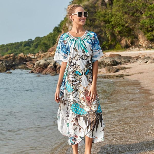 

women's swimwear badeanzug frauen strand maxi kleid plus grÃ¶Ãe bÃ¶hmischen lange bikini cover up sarong pareo schwimmen anzug co, White;black