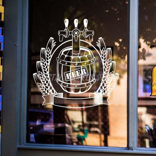 

wall stickers beer shop sticker craft barrel quality vintage decor sign retro bar pub poster decal vivyl