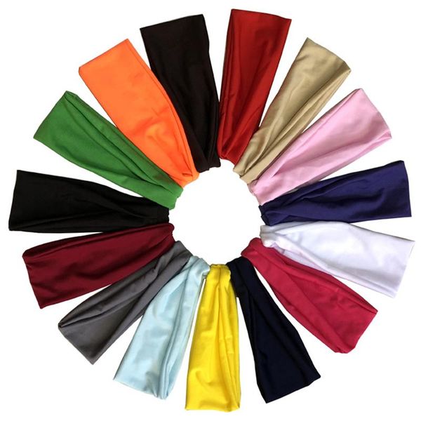 

quality polyester sweatband sports sweat headband runnning basketball yoga hair band elastic head sport safety bands