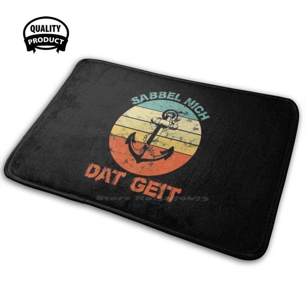 

sabbel nich dat geit norddeutsch ostsee nordsee vintage comfortable door mat rug carpet cushion hh norddeutschland schnacken carpets