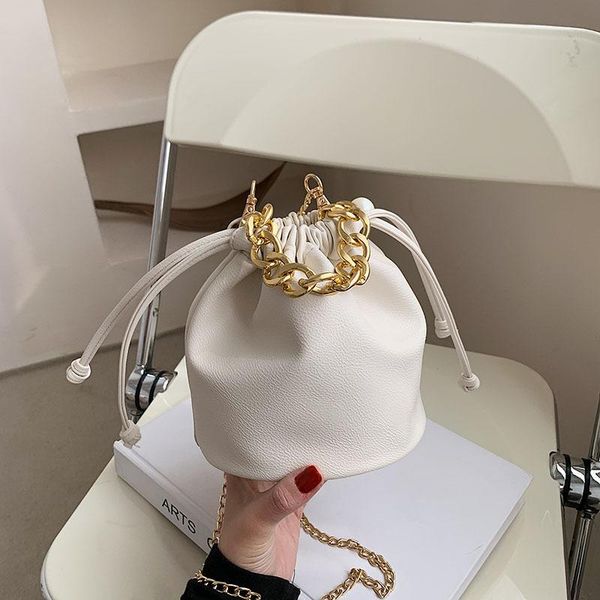 

evening bags womens handbags style design women's 2021 fashion red chain versatile bucket bag purses