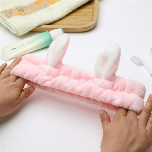 

shower caps ear washing face hair band makeup apply a facial mask soft elastic hairband accessories cleaning tool