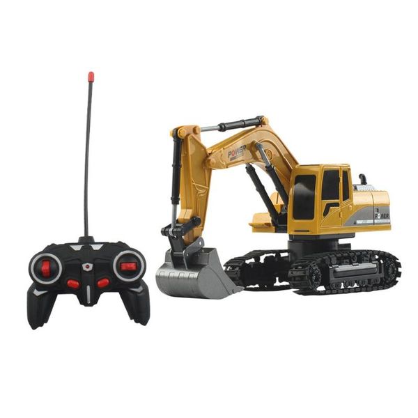 

2.4ghz 6 channel 1:24 rc excavator toy engineering car alloy and plastic rtr for kids christmas gift party favor